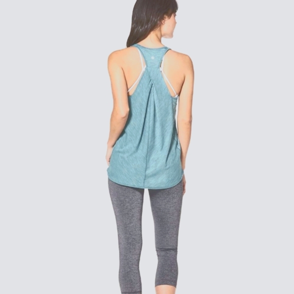 lululemon athletica Tops - Lululemon Essential Tank Heathered Persian Blue